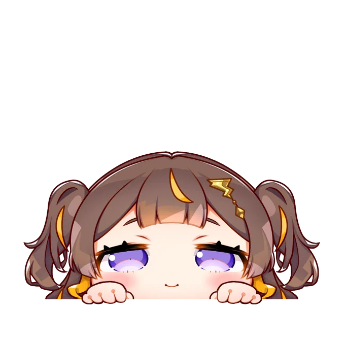 下からひょっこり②かなぽるーにゃ#ルーナート #かなたーと#絵まる#anyatelier 