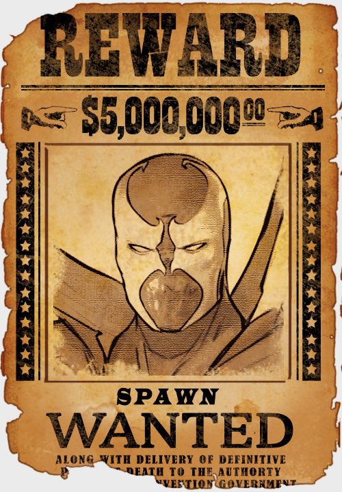 Spawn WANTED poster 💀
#Spawn #HellSpawn #AlSimmons #WantedPoster #CashReward #ImageComics #ToddMcFarlane