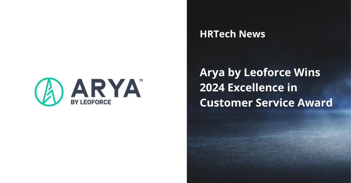 hrtechtweets's tweet photo. [𝐇𝐑𝐓𝐞𝐜𝐡 𝐧𝐞𝐰𝐬] Arya by @LeoforceArya  wins the 2024 Excellence in Customer Service Award for its AI-driven recruitment and exceptional client support. To know more, visit link: https://t.co/lz9TzYiE5w

#hrtech #aiinhr #technology #recognition #awards https://t.co/VchmJbjjHu