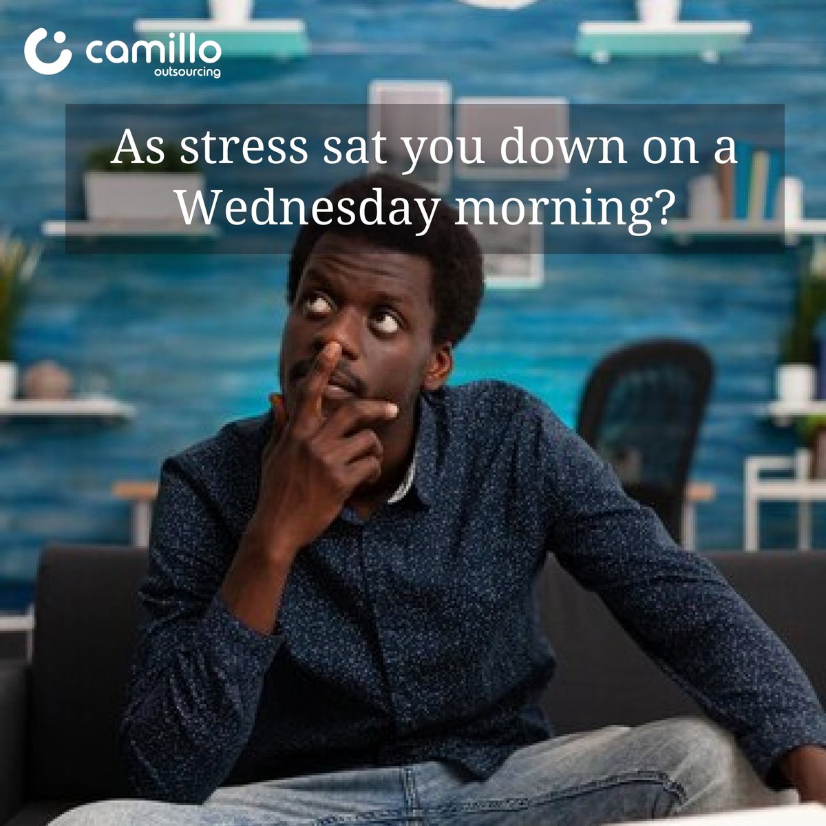 Are you already feeling stressed with work this morning.

Don't stress further just outsource it.
info@camillo.ng
0201-343-8060
0201-343-8061

#camillo #outsource #outsourcing #stressed #businesstrends #businessowners
#workflow #outsourceit