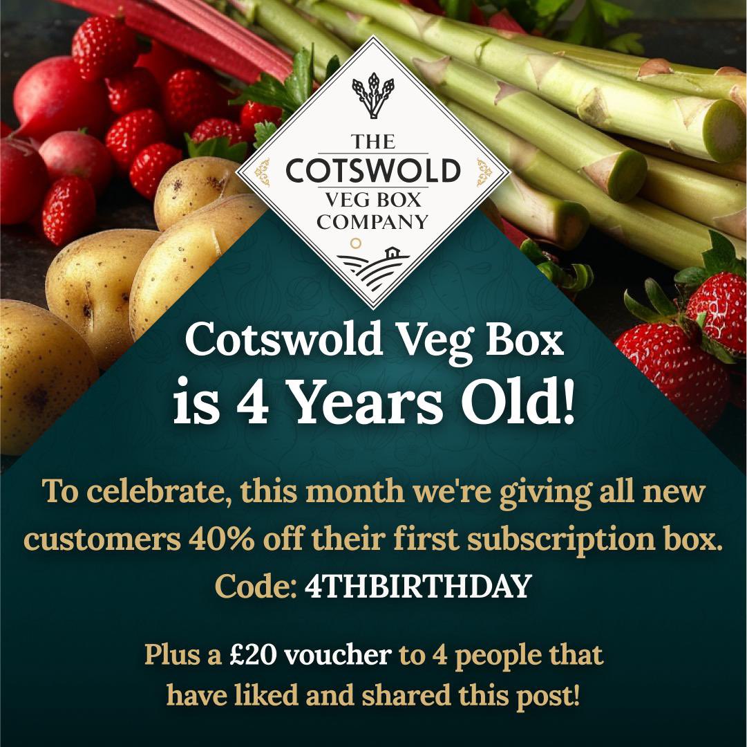 It’s our birthday, but it’s us giving out the gifts

We’re giving all new customers 40% off their first subscription box, this month with the code 4THBIRTHDAY