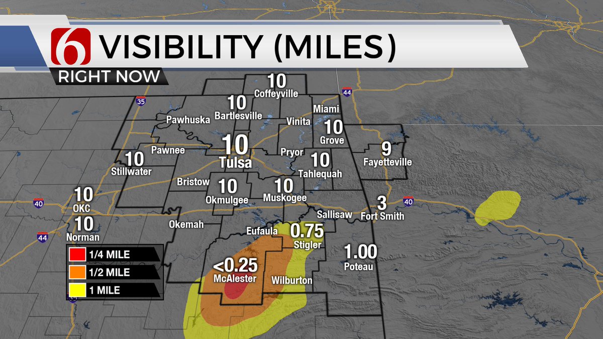 Visibility in miles at 5:23am. 4/17/24.