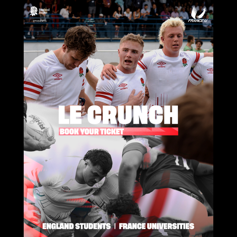 RFU's tweet photo. Future stars on show 🤩

🏉 @EngRugbyUnis vs. France Universities
📅 4 May 2024
🏟️ Coventry Rugby Club

Darren Fearn's England Students squad are looking to make it three consecutive wins in this fixture

Find out more and get your ticket 🎟️⬇️