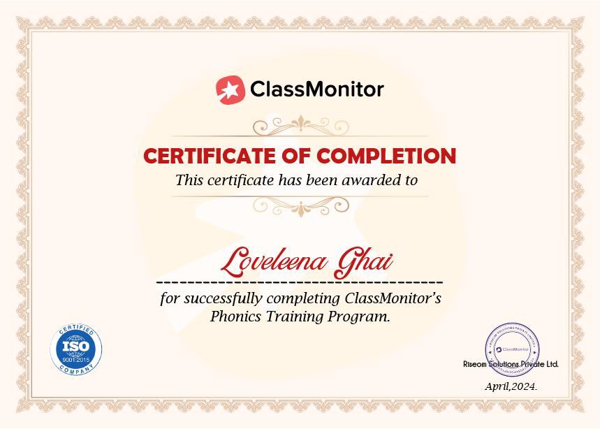 Officially a certified phonics instructor!     Empowering young readers, one sound at a time!   DM for phonics class inquiries! #phonics #reading #certified #earlyeducation