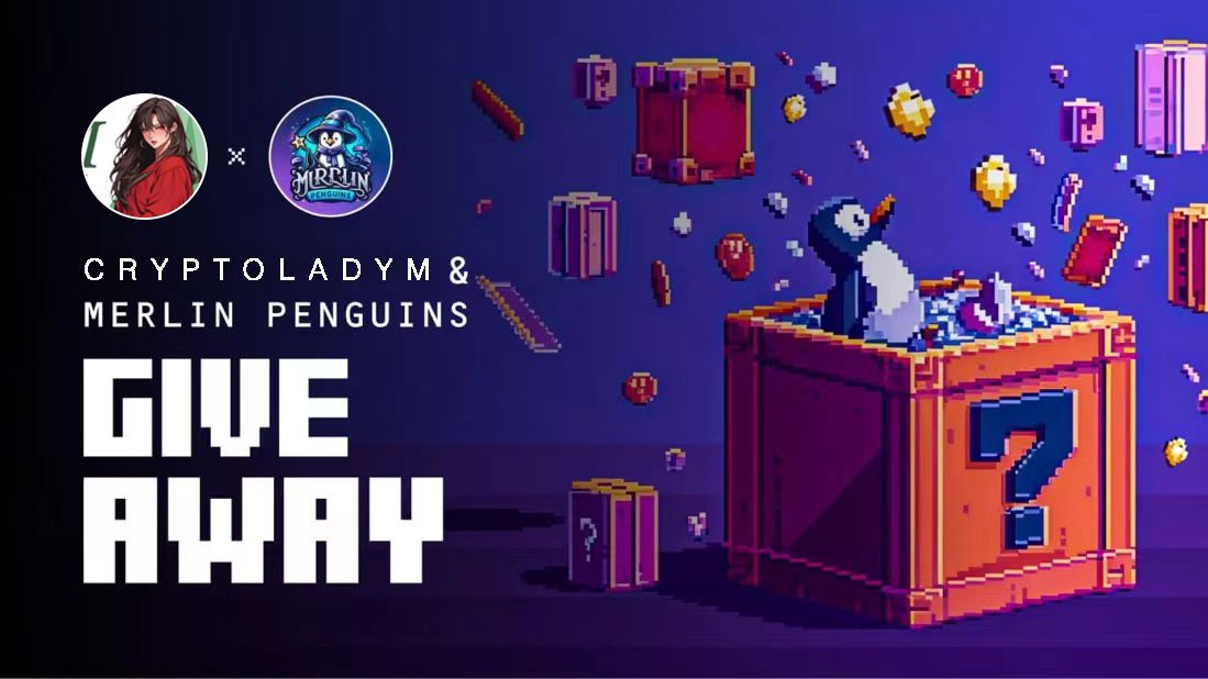 🔥Fast giveaway ➡️ ended in 2 hours ⏳

🏆 #Giveaways 3* OG &amp; 15 *WL spots 

1. Please follow  <a href="/CryptoLady_M/">Lady M</a> &amp; <a href="/Merlin_Penguins/">Merlin Wizard Penguins</a> 
2. Join the discord: discord.gg/merlinpenguins.
3. Like, RT, and comment with your address on this tweet.

LadyM is delighted to form a partnership with