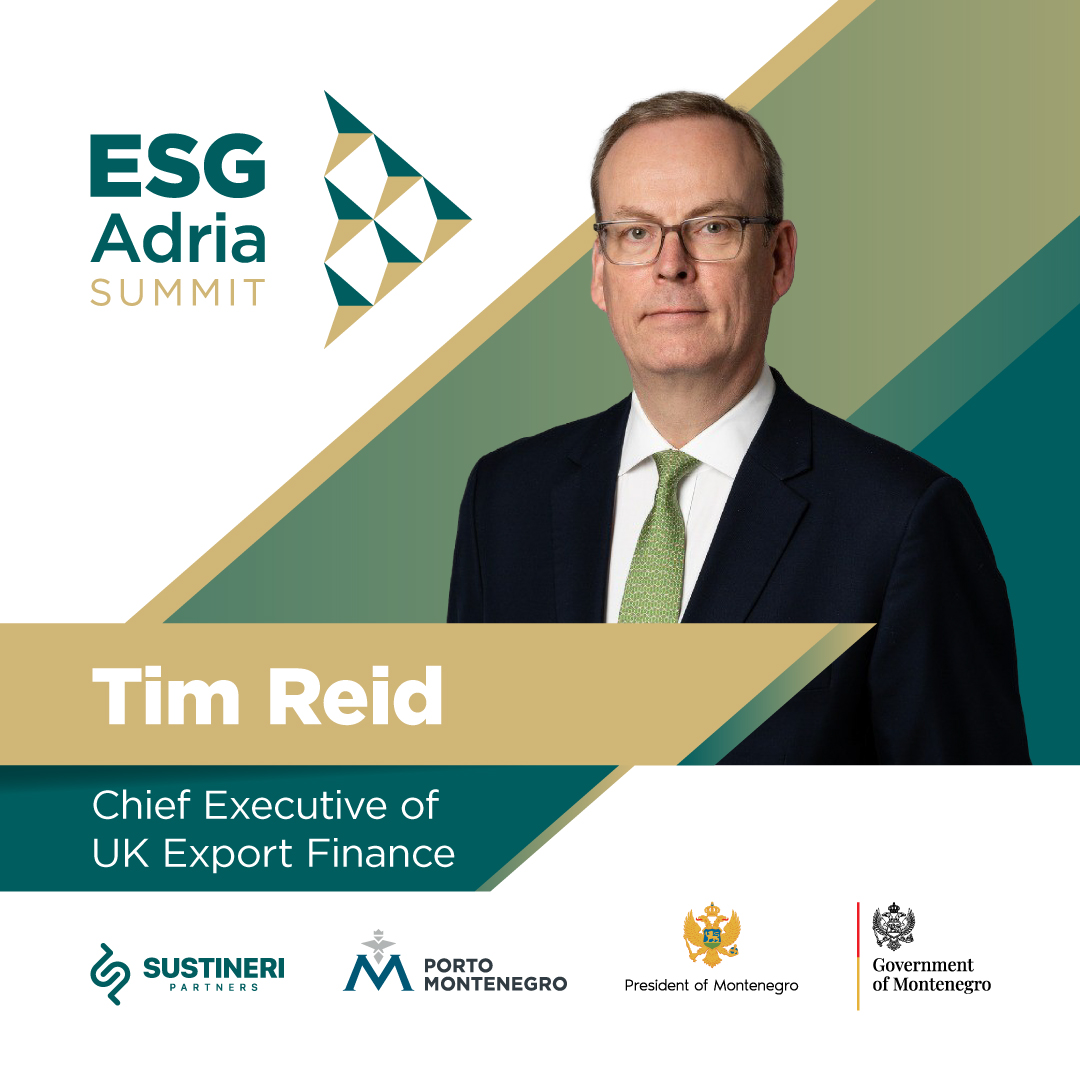 For the first time, the CEO of @UKEF , Tim Reid, will be visiting Western Balkans. It is our honor to announce him as a speaker at ESG Adria Summit! Mr. Reid was appointed to his role in January 2023, previously working as a Director of Business Group in the UK’s export credit…