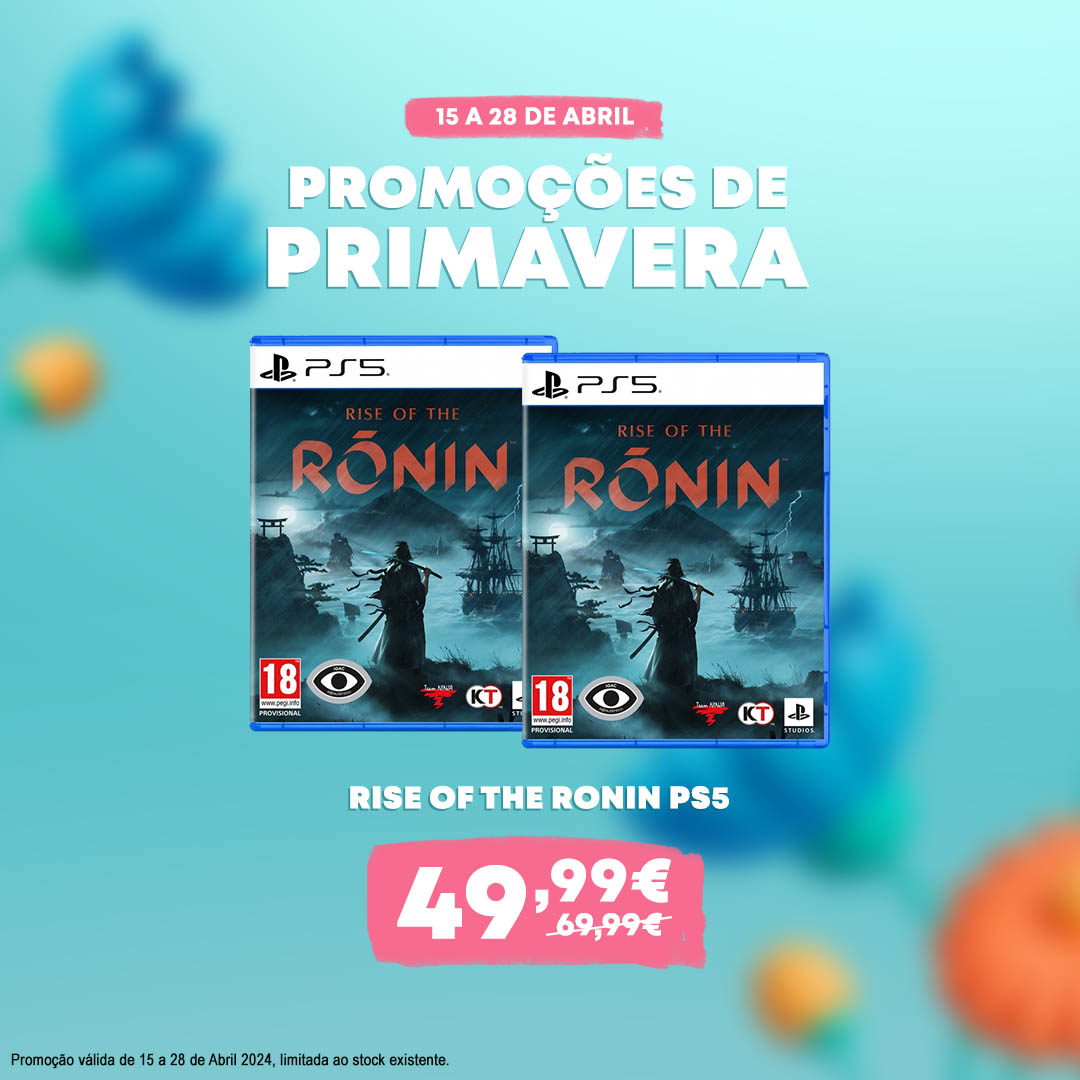 Rise of The Ronin PS5 por apenas 49.99€ até 28 de Abril!

Aproveita agora:
t.ly/wdbvv