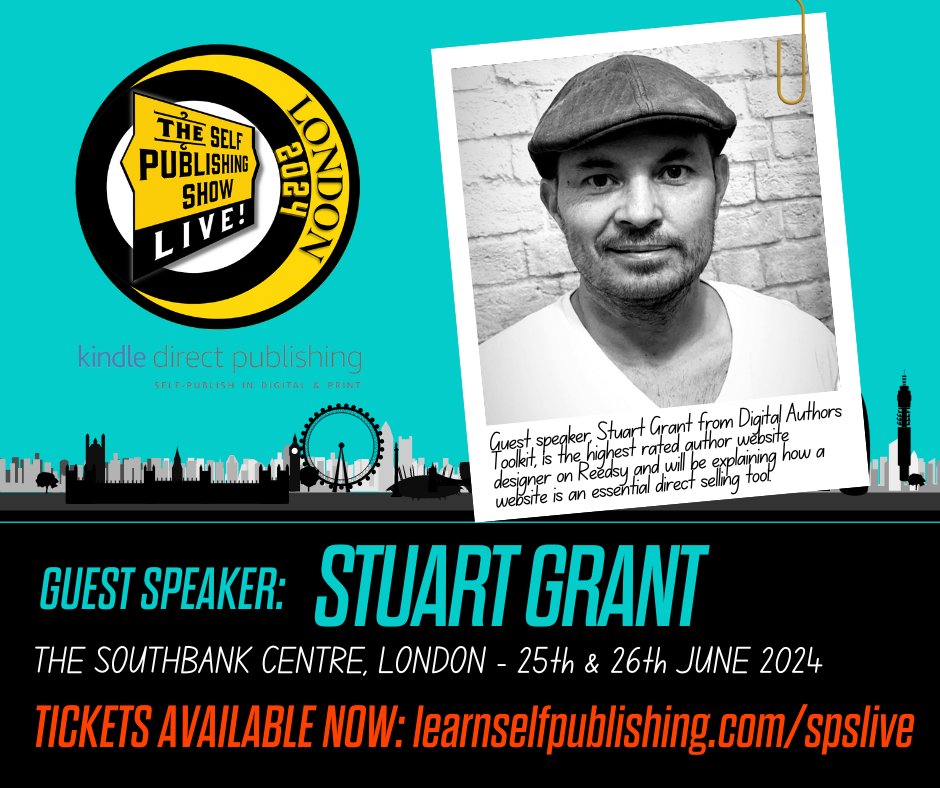 SelfPubForm's tweet photo. THE SELF PUBLISHING SHOW 2024 - GUEST SPEAKER - STUART GRANT 

@stuartgrantuk  from Digital Authors Toolkit, (@digiauthorkit ) - the highest rated website designer on Reedsy and will explain how to unlock the potential of your author website. 

Tickets  https://t.co/RteoEbzxCw https://t.co/y3ivktrxJZ