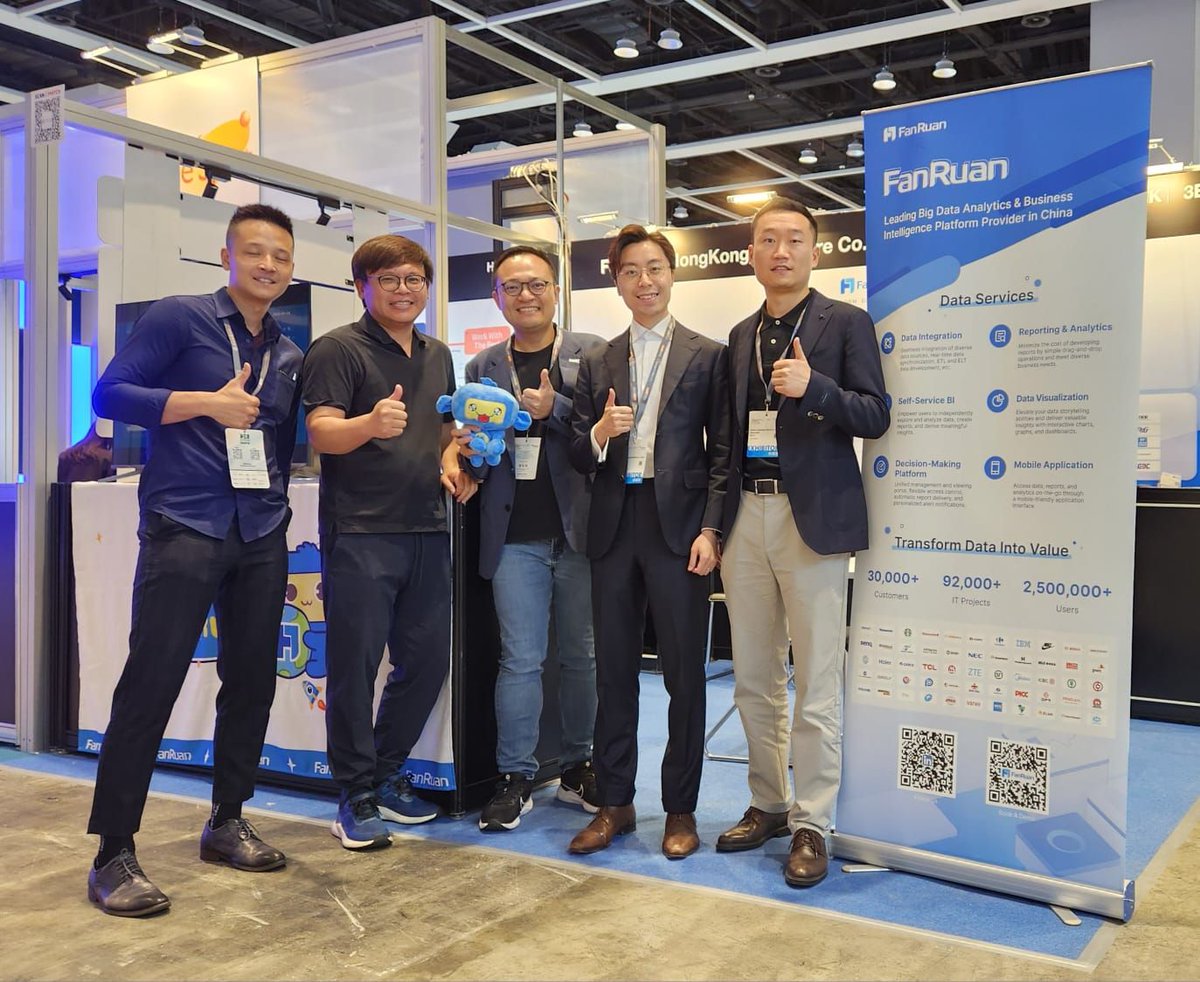 FanruanSoftware's tweet photo. 🎉 FanRuan Software successfully participated in the 2024 HONG KONG ELECTRONICS FAIR (SPRING).
During the event, we showcased our latest innovations in business intelligence and analytics platforms.
#FanRuan #BusinessIntelligence https://t.co/0rWoNaCfrS