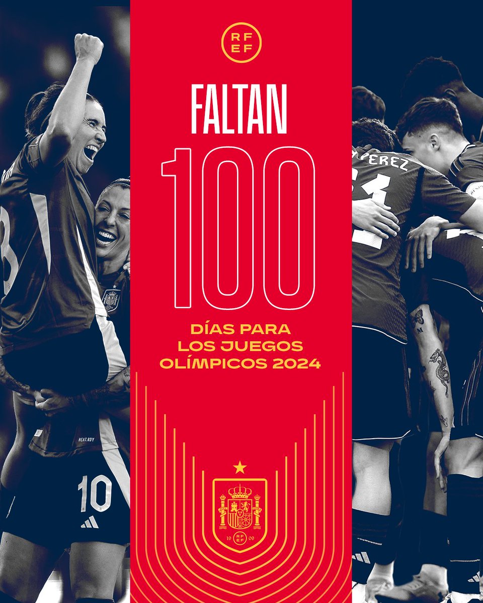 🔥 ¡Cᴜᴇɴᴛᴀ ᴀᴛʀᴀ́s ᴀᴄᴛɪᴠᴀᴅᴀ! ❤️💛 Quedan 100 días para los Juegos de París. #JugarLucharYGanar