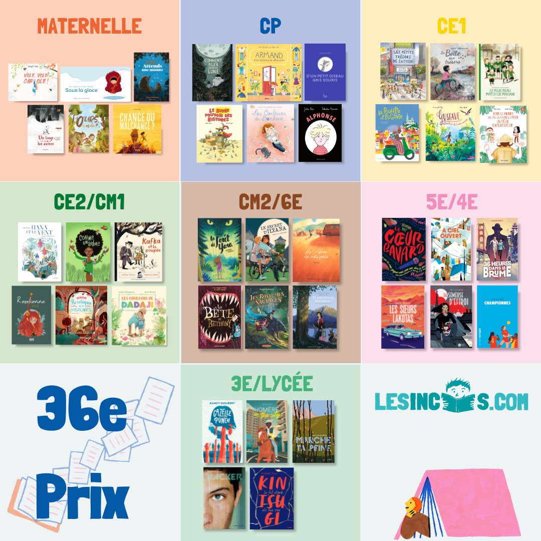 C'est le moment tant attendu ! 🥳 Découvrez la 36e sélection du Prix des Incorruptibles, une palette de livres captivants pour les jeunes lecteurs. Merci aux comités pour leur choix. 📚 Repartons pour une nouvelle année ! 🎉 Adhérez et commandez dès maintenant sur notre site.