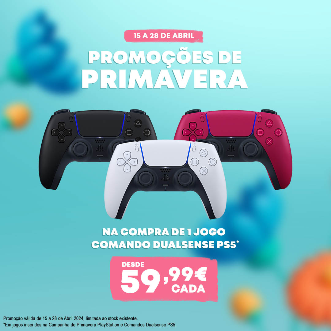 Comando Dualsense PS5 desde 59.99€! 
Desconto de 10€ na compra conjunta de 1 jogo e 1 comando Dualsense PS5.

Aproveita agora:
t.ly/fEdql