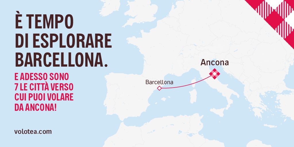 Inauguriamo nuove rotte! Nuove destinazioni che ti spingeranno Scoprili su volotea.it #Volotea #VoloteaCities #NouveRotte #Ancona #Barcellona