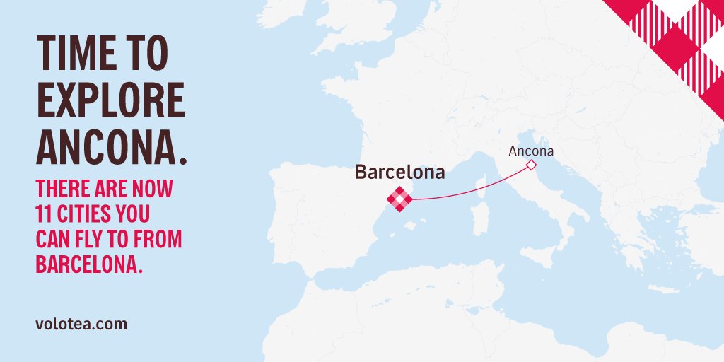 Do you need more reasons to travel? Here they are: we are launching new destinations. Discover direct flights on volotea.com #Volotea #VoloteaCities #NewRoutes #Barcelona #Ancona