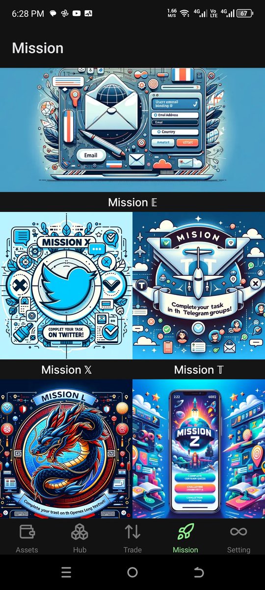 Rekezloss's tweet photo. @openex_network @Coredao_Org @SatoshiAppXYZ Is it a must or mandatory to complete all missions if we want to receive OEX at the Openoex apps ?  Thank you https://t.co/DcyHuV8zUD