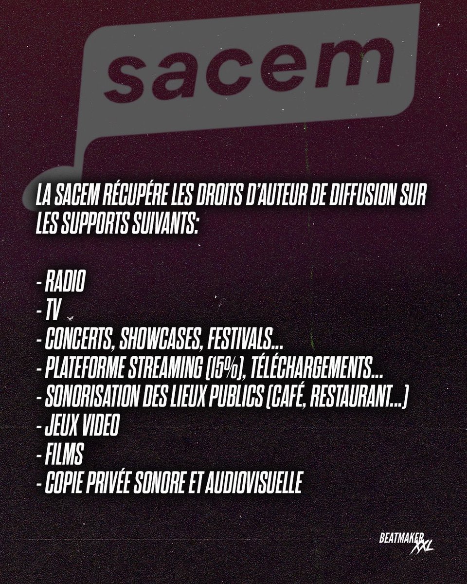 BeatmakerXXL1's tweet photo. Quelques rappels sur les répartitions sacem ⬇️⬇️ https://t.co/gNxew512fn