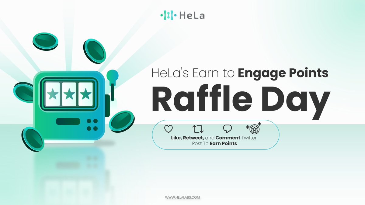 HeLa Special Raffle!

🔵30 points= 1 Raffle Entry

Prize: 50 USDT 
Winners: 1 winner

🗓 Event Timeline:

Starts: April 17, 2024 7 PM SGT
Ends: April 19, 2024  7 PM SGT

Gather your points, enter this raffle, and kickstart your chances in this new points cycle!

Looking for ways