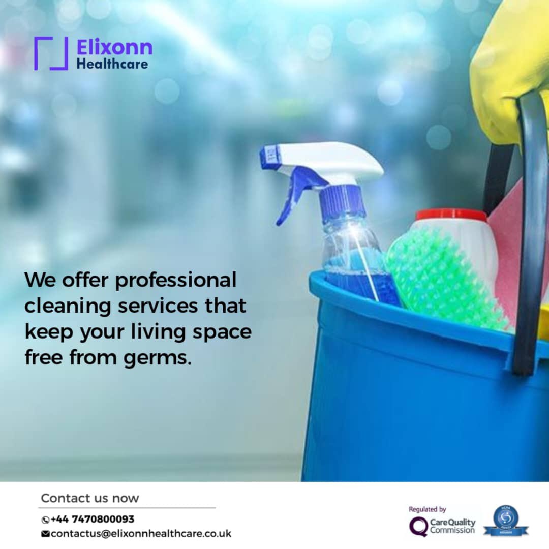 We are equipped with knowledge about the scientific theory and practical skills of cleaning.

GET STARTED

For inquiries, please call us on+44 7470800093 & 01438532995 or email us at contactus@elixonnhealthcare.co.uk.

 #cleaningservices #HomeComforts #ElderlyCare