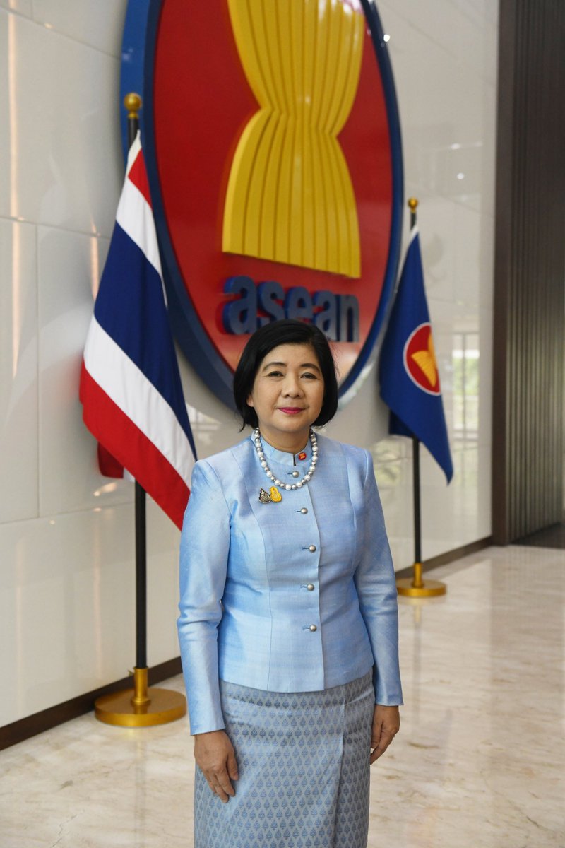 Ambassador Phantipha Iamsudha Ekarohit presented her Letter of Credence as the Permanent Representative of the Kingdom of Thailand to ASEAN to the Secretary-General of ASEAN, Dr Kao Kim Hourn, at the ASEAN Headquarters today.
