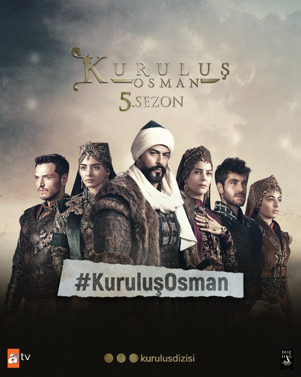 Bu akşamki etiketimiz #KuruluşOsman 🔥 Our hashtag for tonight #KuruluşOsman 🔥 #KuruluşOsman heyecan dolu yeni bölümü ile bu akşam 20.00’de #atv’de! Episode 156 will be airing tonight! @KurulusDizisi @atvcomtr