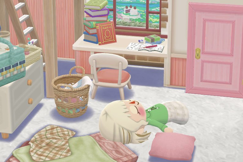 一区切りついたので仮眠しますzzZ‥☀️ᐝ
#ポケ森 #ポケ森レイアウト