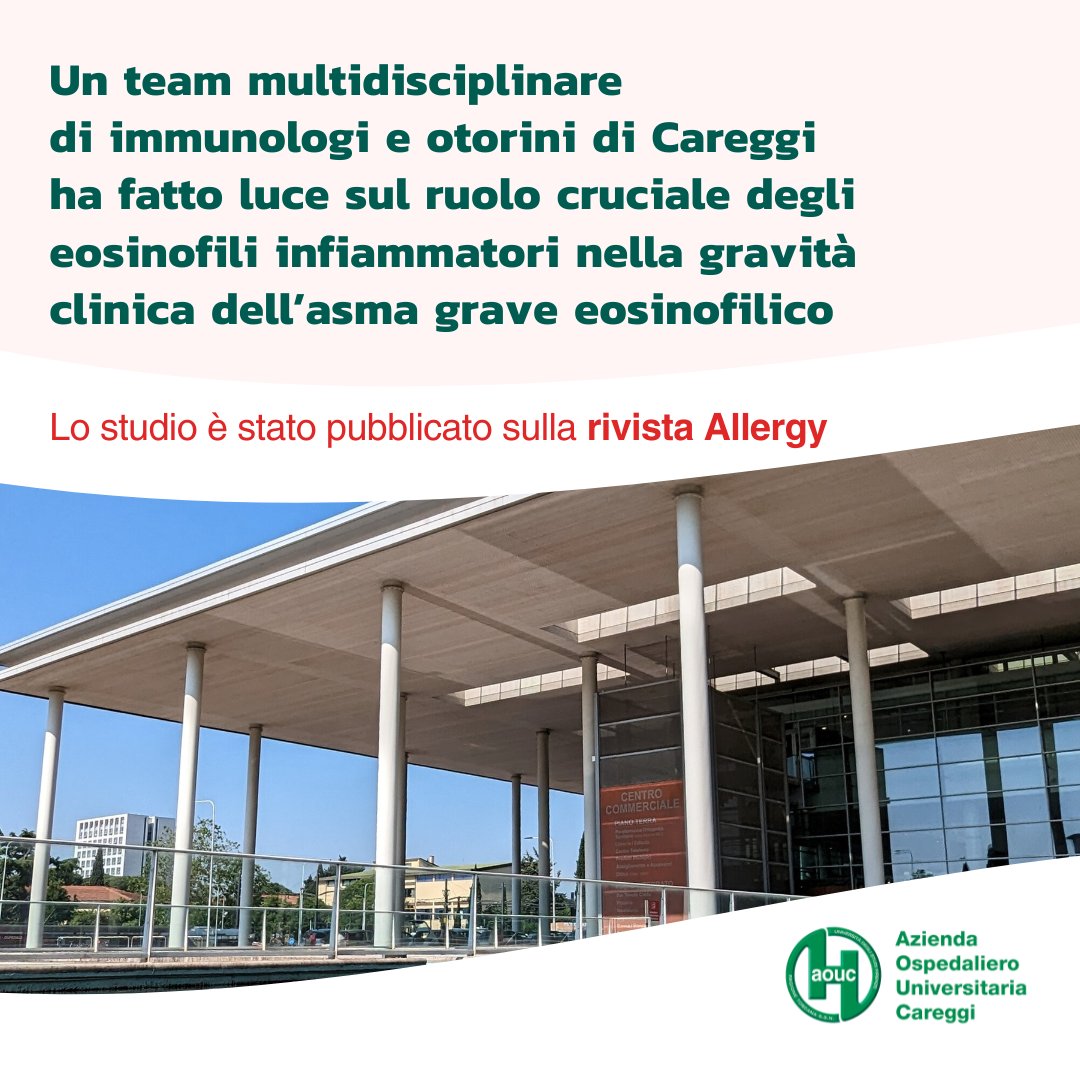 🌬 Un nuovo studio condotto da un team multidisciplinare di immunologi e otorini dell’Azienda Ospedaliero-Universitaria Careggi ha fatto luce sul ruolo cruciale degli eosinofili infiammatori nella gravità clinica dell’asma grave eosinofilico. 📌 Per info: lamiafinanza.it/2024/04/gsk-lo…