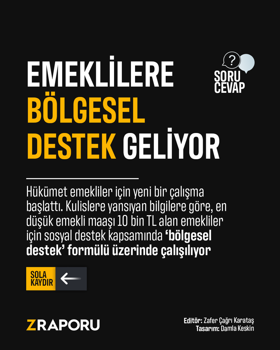 📌 Emekliler için yeni destek paketi yolda. Kulislerde yer alan bilgilere göre, emeklilere bölgesel destekler gelecek Detaylar için👇 gzt.com/infografik/z-r…