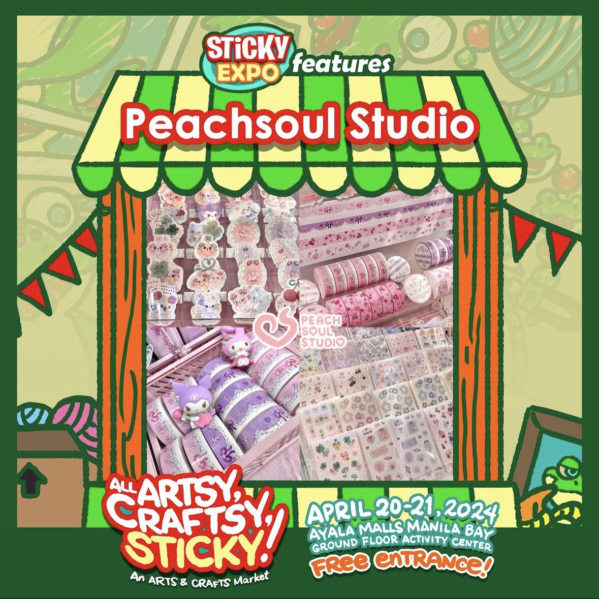 peachsoulstudio's tweet photo. ⭐️StickyExpo Event Gift + Catalog⭐️

📍Ayala Malls Manila Bay, Pasay City
⏰April 20-21, 10AM-8PM

See you at ⭐️Table 42⭐️ https://t.co/DVKYLY68fI