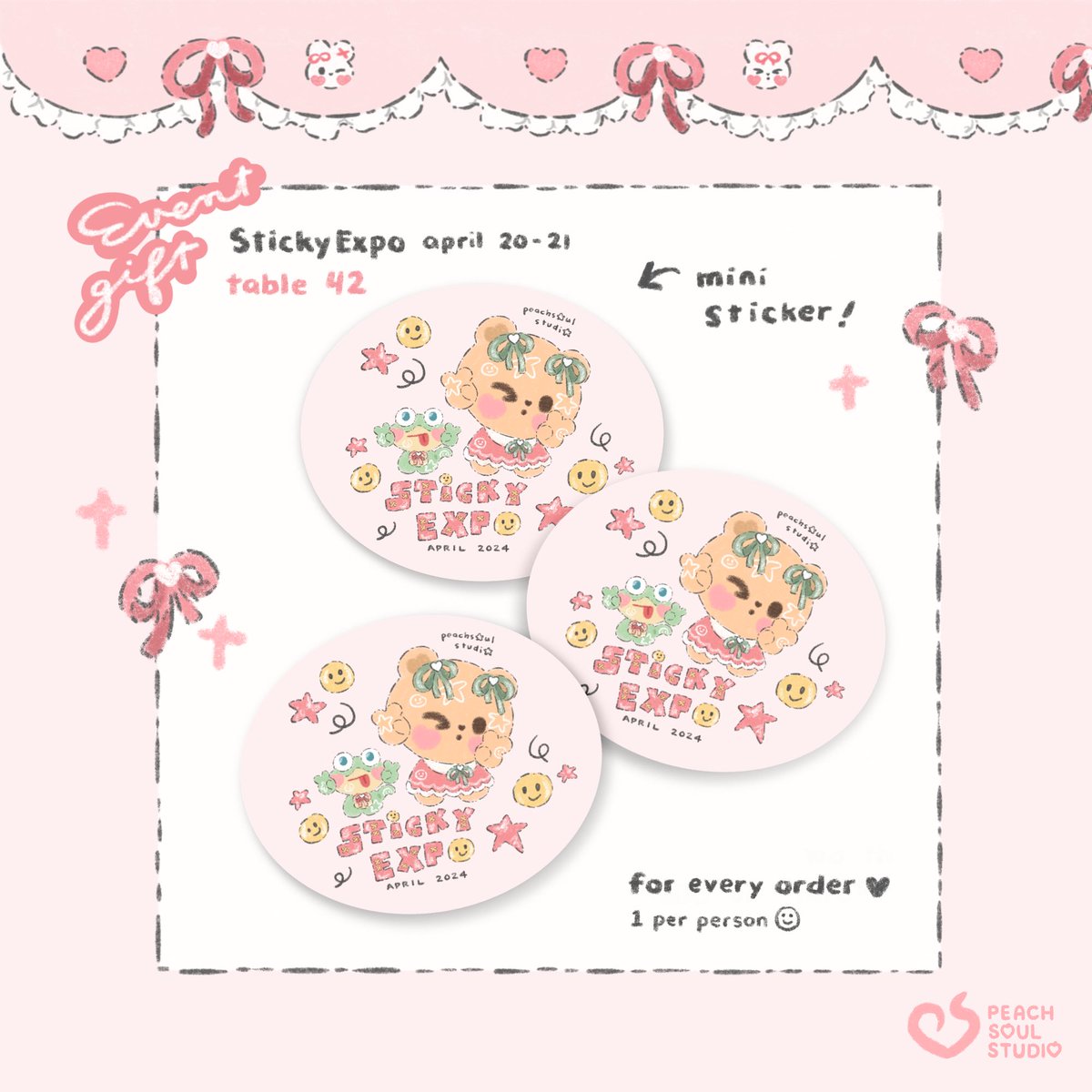 peachsoulstudio's tweet photo. ⭐️StickyExpo Event Gift + Catalog⭐️

📍Ayala Malls Manila Bay, Pasay City
⏰April 20-21, 10AM-8PM

See you at ⭐️Table 42⭐️ https://t.co/DVKYLY68fI