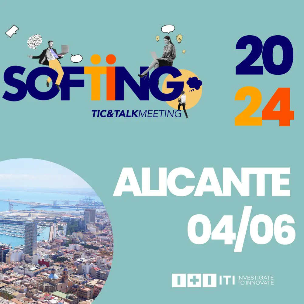 ITI_TIC's tweet photo. Organizamos Softing #TICTALK para abordar las nuevas tendencias tecnológicas que están cogiendo fuerza en el sector TIC.
Este evento tiene lugar tanto en Valencia como en Alicante, para poner en valor el potencial que ambas ciudades tienen como polo tecnológico y de la innovación nacional, así como para servir como punto de encuentro para las empresas que forman parte de la red de asociados de ITI.
🔸 Valencia: 29 de mayo - https://t.co/X0ZeKWnxiA
🔸 Alicante: 4 de junio - https://t.co/eyCS2IXfga
¡Te esperamos!