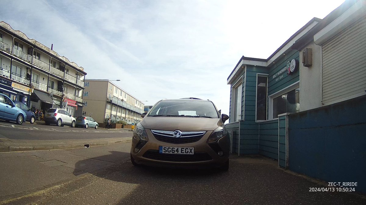 Last Saturday on Southend seafront. He said I should use the cycle lane, which was about a 6 or 7' drop down! Also, on a nice day as it was, the cyclists are going along there very fast. In the end I had no choice and almost tipped out of my wheelchair! #PavementParking