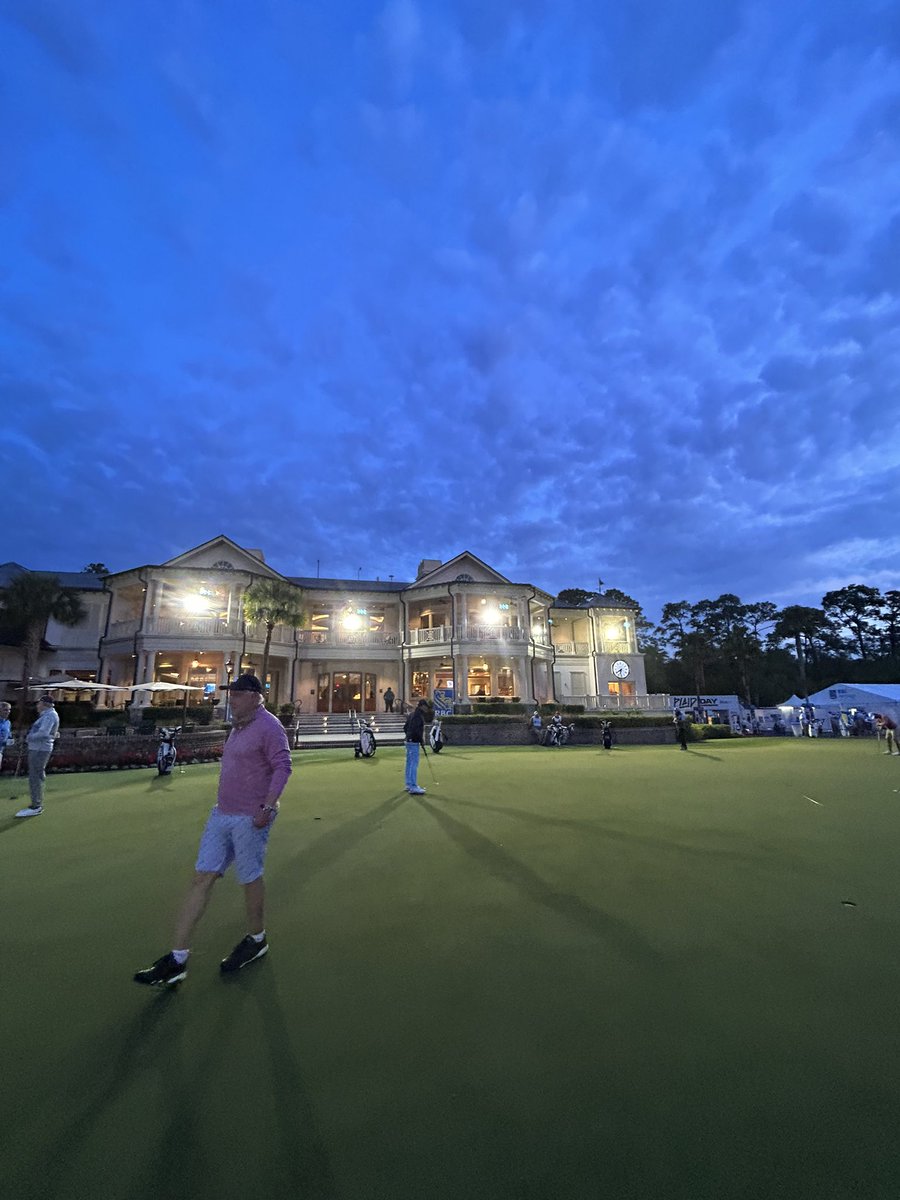 #RBCHeritage Pro-Am Wednesday.  Beautiful morning #HiltonHead