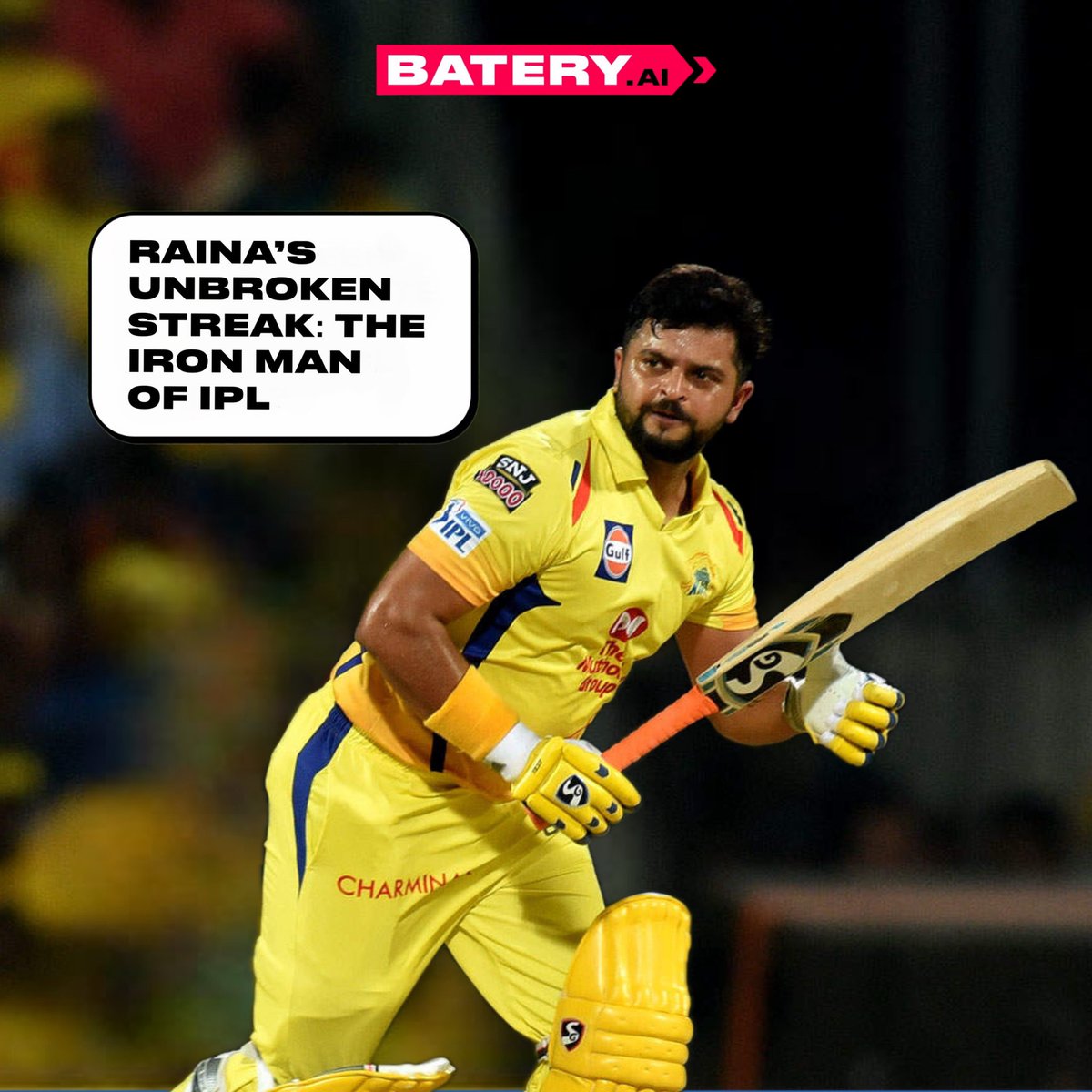 Suresh Raina’s incredible record of playing every match for the Chennai Super Kings from the IPL’s start in 2008 until 2018 showcases his durability and consistency 🏏 The left-handed batsman played a crucial role in CSK’s many victories, solidifying his status as an IPL legend