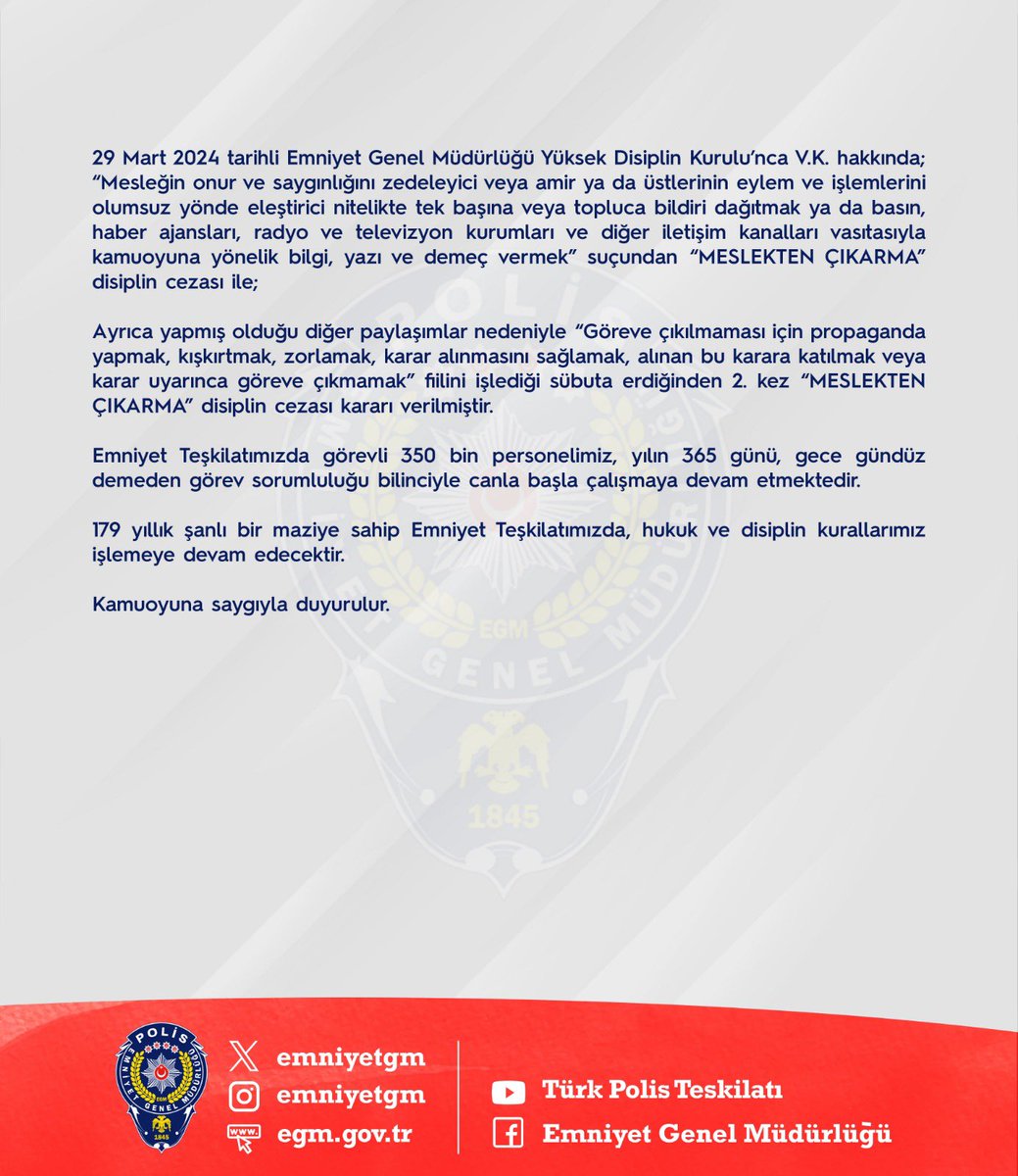 Türk Polis Teşkilatı (@emniyetgm) on Twitter photo 