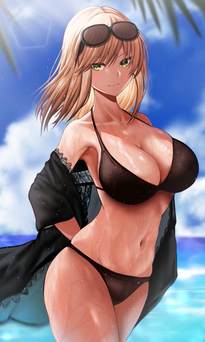 #気温が高いので気が早いが水着絵が見たい 