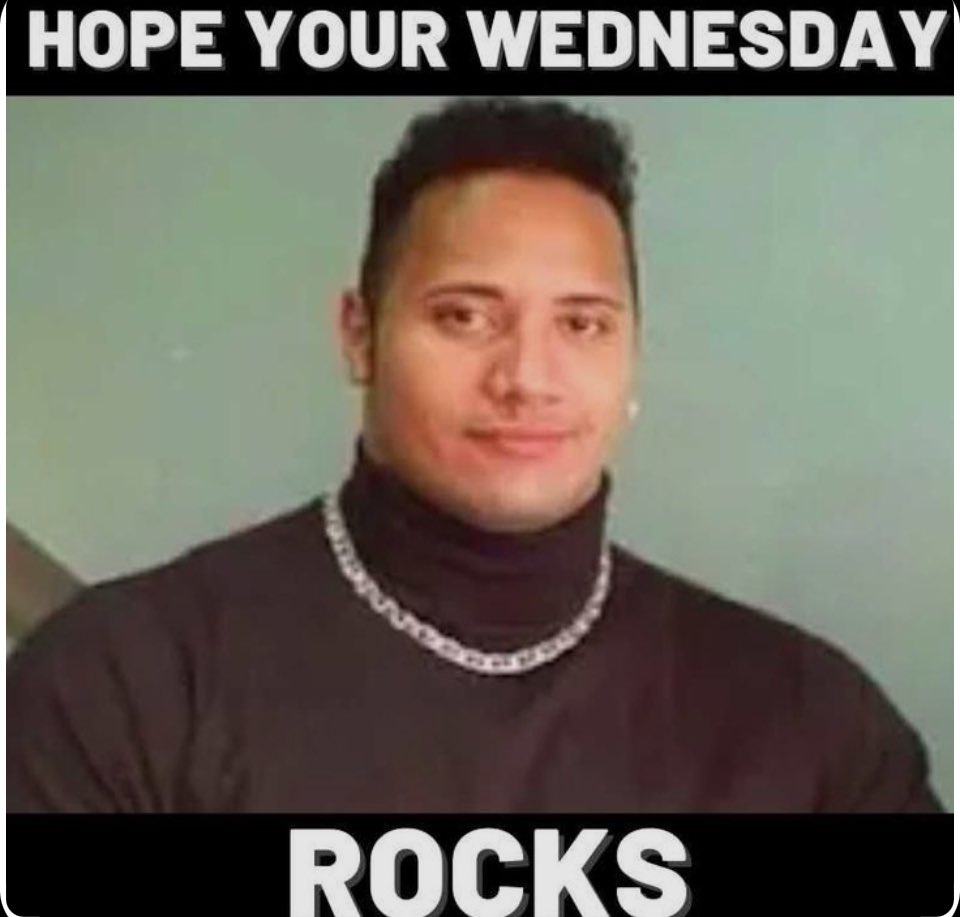 We really do hope it #rocks ❤️ Any #wwefans out there⁉️ Have you seen @therock recently⁉️ 😁 Have a great #wednesday 👀 Only #2moredays until #springbreak 🏝️
