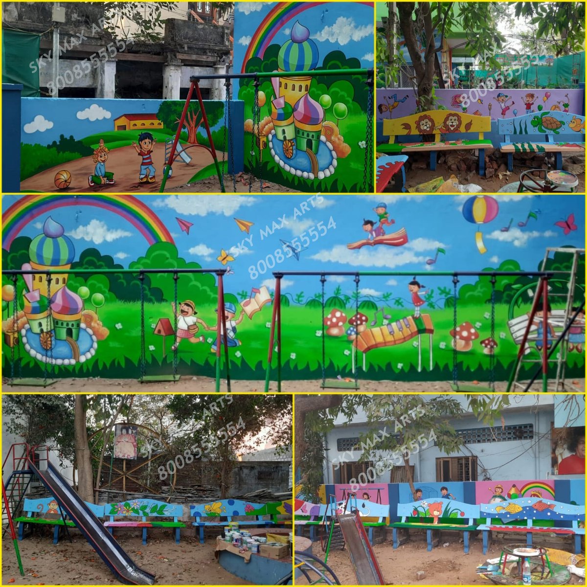 School Compound Wall Cartoon Wall Painting Images From Sri Balaji Vidhyalayam Machilipatnam
#kidspreschoolwallpaintingimages
#wallpaintingideasforschool
#nurseryschoolwalldesign
#wallpaintingforplayschool
#cartoonpainting

8008555554
04040033355
skymaxarts.com