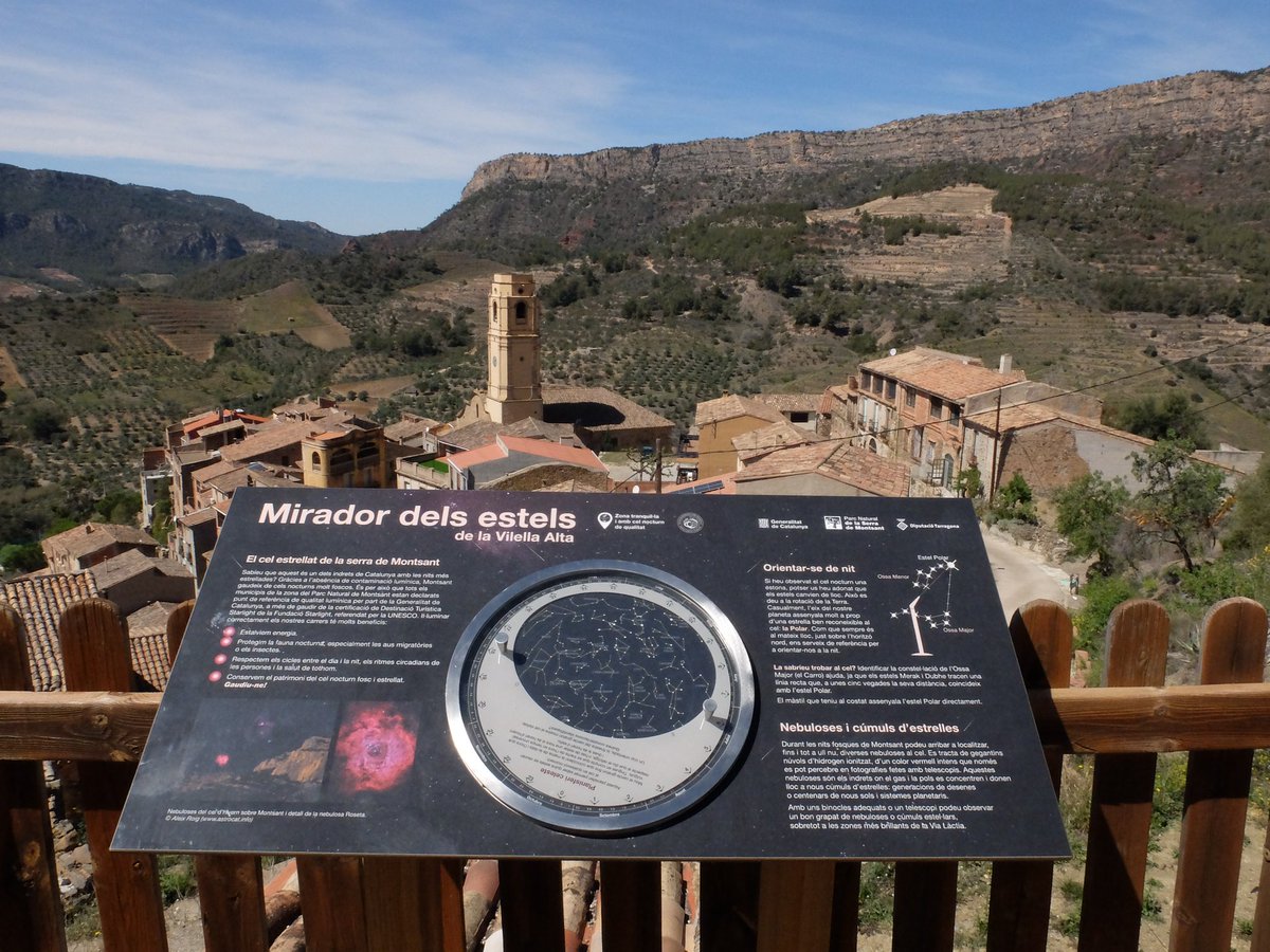 ✨🔭 El Parc Natural de la Serra de Montsant obre una xarxa de miradors astronòmics repartits pels diferents municipis de la seva àrea d'influència. 🌃 La nova infraestructura vinculada a la divulgació astronòmica està formada per 10 miradors i l’habilitació d’un recorregut…