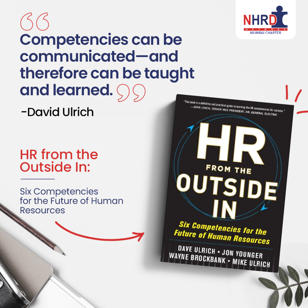 Competence is an important aspect! #NHRDN #HR #HRDepartment #BookRecommendation #HRFromTheOutsideIn #NHRDNMumbai