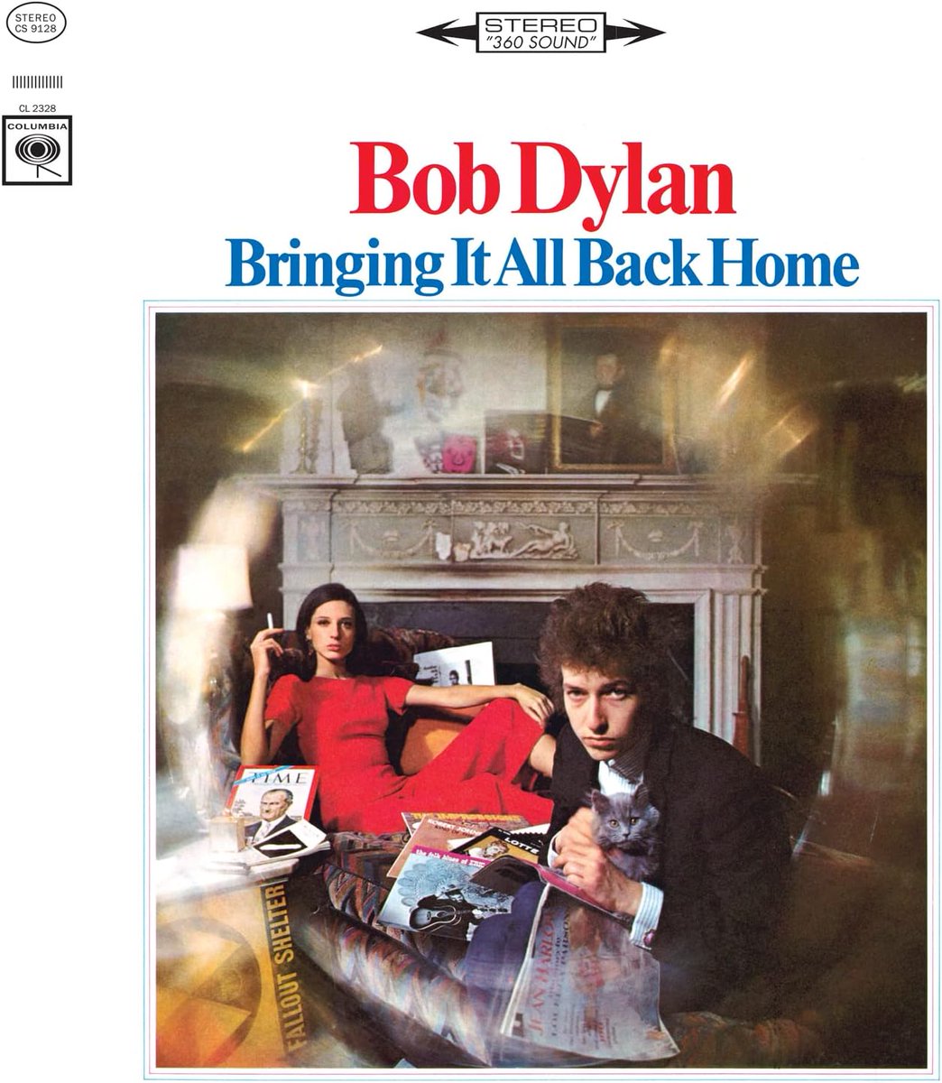 Bob Dylan - Bringing It All Back Home, 1965 Is the fifth studio album by Bob Dylan. In a major transition from his earlier sound, it was Dylan's first album to incorporate electric instrumentation.