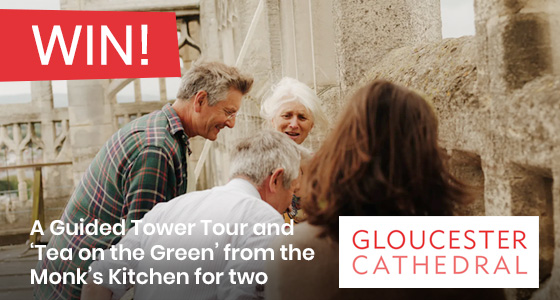 WIN A Guided Tower Tour followed by 'Tea on the Green' from the Monk's Kitchen @GlosCathedral - one of the fab prizes in our April #competition #exploreglos #heritage #Gloucester exploregloucestershire.co.uk/Monthly.../