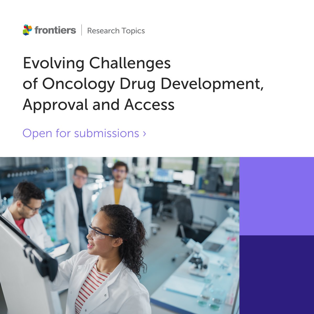 📢 Call for papers! Our Research Topic ''Evolving Challenges of Oncology Drug Development, Approval and Access'' is open for submissions! Edited by Giovanni Tafuri, Jorge Martinalbo, Alexandre Moreau, and Rosa Giuliani Submit or find out more here: fro.ntiers.in/hfY3