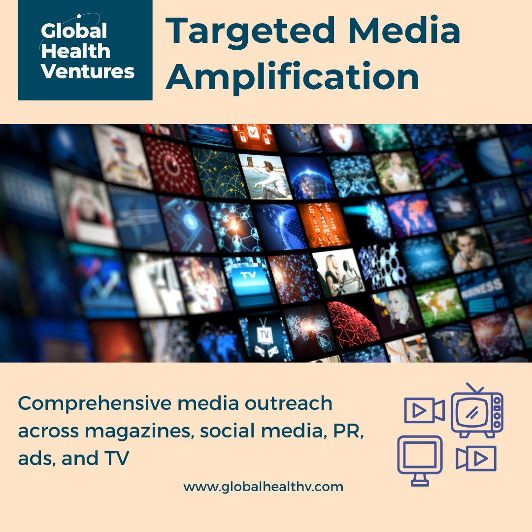 GlobalHealth_v's tweet image. Global Health Ventures: Transforming the healthcare landscape through targeted media campaigns across magazines, social media, PR, ads, and TV. 

#GlobalHealthVentures #HealthcareInnovation #MediaExposure #GlomedTourism #GlomedBusiness #HealthcareMarketing #IndustryInfluence