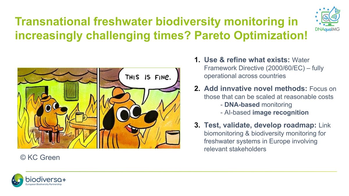 #DNAquaIMG (@leeselab) tackles transnational freshwater biodiversity monitoring using high-throughput molecular species detection & automated image recognition. Rooted in the Water Framework Directive context, it will focus on benthic invertebrates and diatoms.
#BiodivMonTallinn