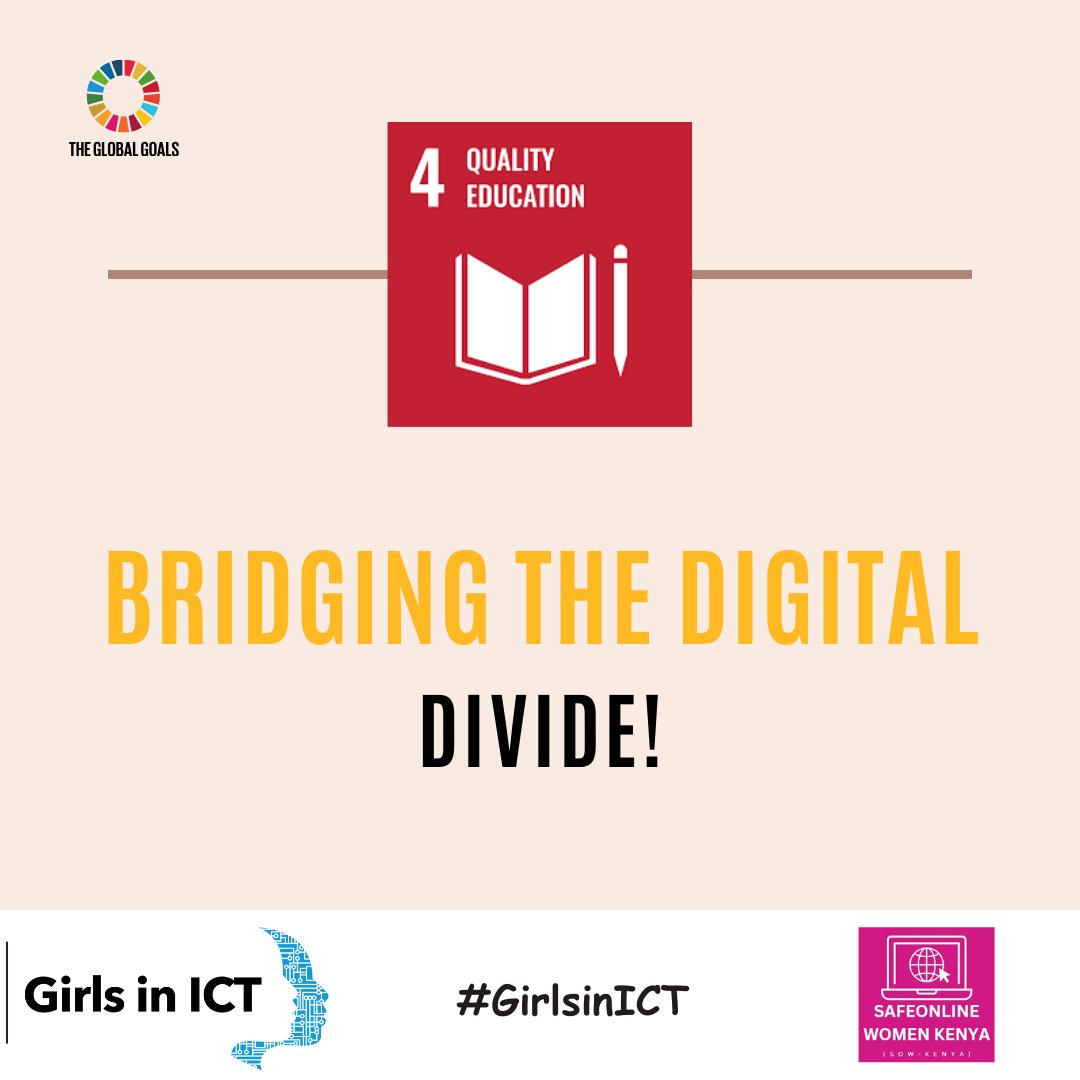 Women and #girls are underrepresented across the creation, use and regulation of #Tech. There is a need to move beyond the focus on access and ensure women are equipped with the knowledge, awareness and skills to leverage on tech for economic and social empowerment! #GirlsinICT