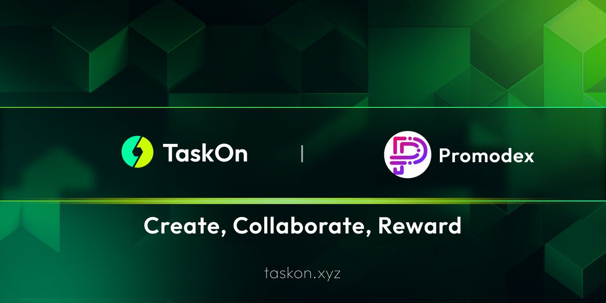 🔥 PARTNERSHIP ANNOUNCEMENT 🔥 🥳 Excited to partner with @promodexio, #Web3 based Influencer Marketplace! 🙌 To celebrate, we are offering a Big #Giveaway! ⬇️ 2000 $USDT Awaits! Ready to conquer? taskon.xyz/campaign/detai… 💫 Together, we're set to enrich the #Web3 experience.