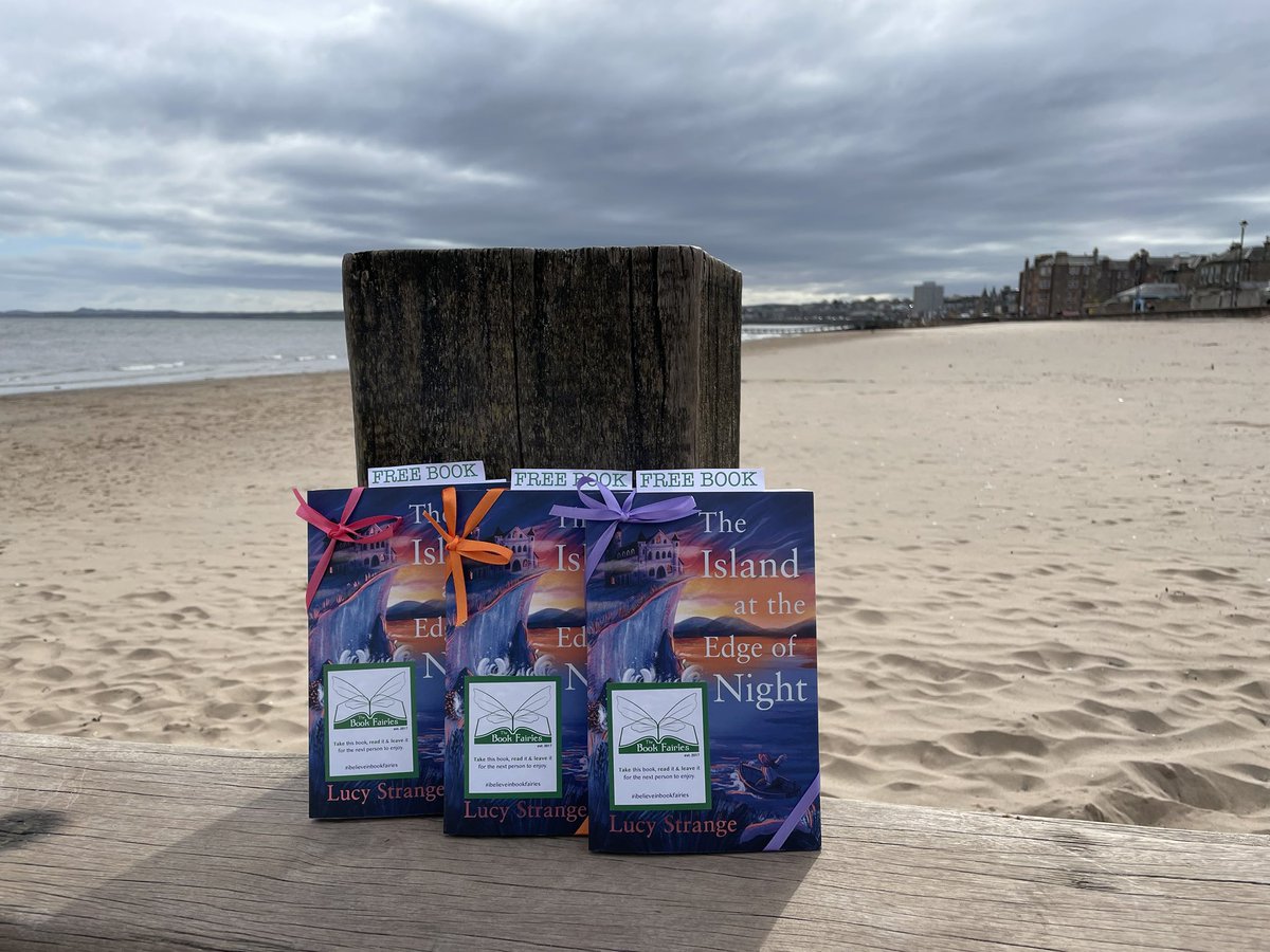 The Book Fairies are sharing copies of #TheIslandattheEdgeofNight by #LucyStrange, in beautiful locations around Scotland and the wider UK! Who will be lucky enough to spot one? #IBelieveInBookFairies #ChickenHouseBooks #portobello #edinburgh @LollyPopPR @theLucyStrange