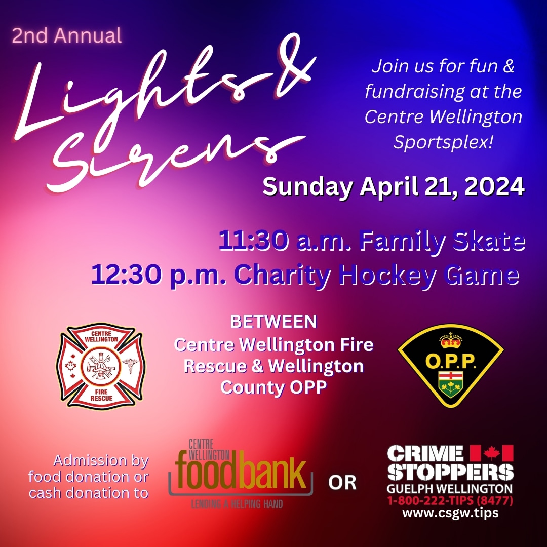 Come for the family skate,  stay for the epic hockey rematch!
Join us April 21st at the #CentreWellington Sportsplex!
#family #CommunitySafety
@OPP_WR