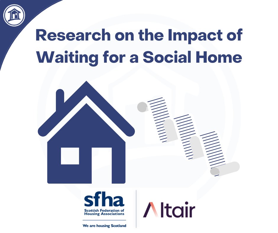 📣 ARE YOU ON A HOUSING WAITING LIST? Research on the experiences of people waiting for social housing in Scotland is taking place. To take part contact Bekah Ryder, Research and Insights Manager at Altair now! 📧 bekah.ryder@altairltd.co.uk 📱 07443 107596 #Housing #Research