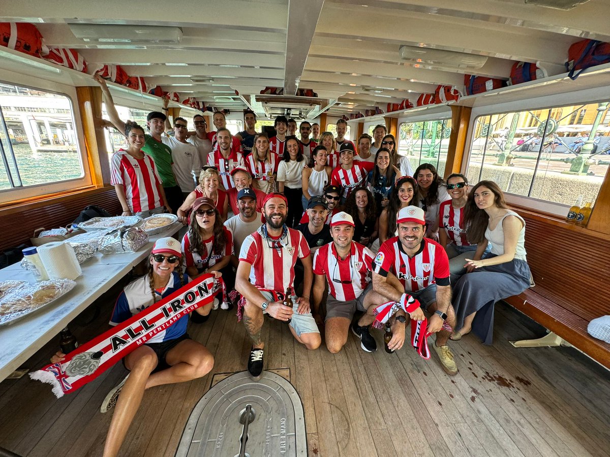 MrPentlandClub's tweet photo. Our friends in #Sydney 🇦🇺 have celebrated the cup triumph in true #Bilbao style 👌
Nuestros amigos en #Sydney 🇦🇺 han festejado el título de copa con un gran estilo Bilbaino 👌
Gora @sydneyzurigorri 🔴⚪️🔴
Aupa #AthleticClub all over the world 🌍🌎🌏
#ALLIRON #Copa25 🏆 https://t.co/LgcjKQJOgX